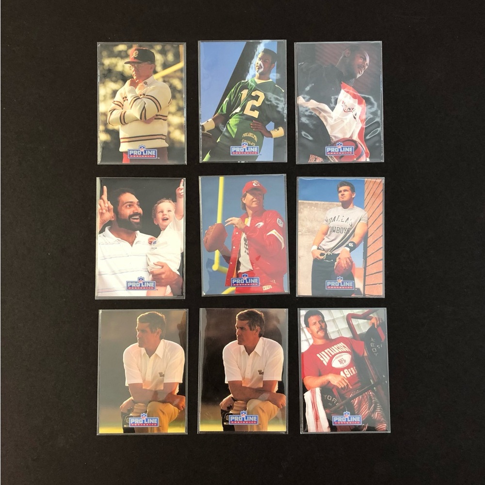 1991 Pro Line Portraits Joe Gibbs #235 NFL Football Card Lot of 9 NM